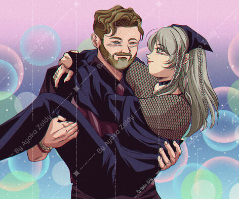 Half body couple commission