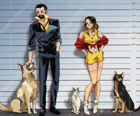 Full body couple commission Full body couple commission